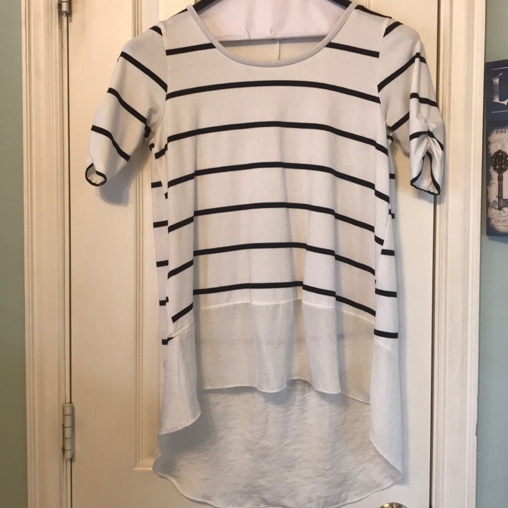 Anthropologie Lili’s Closet Striped T-shirt blouse